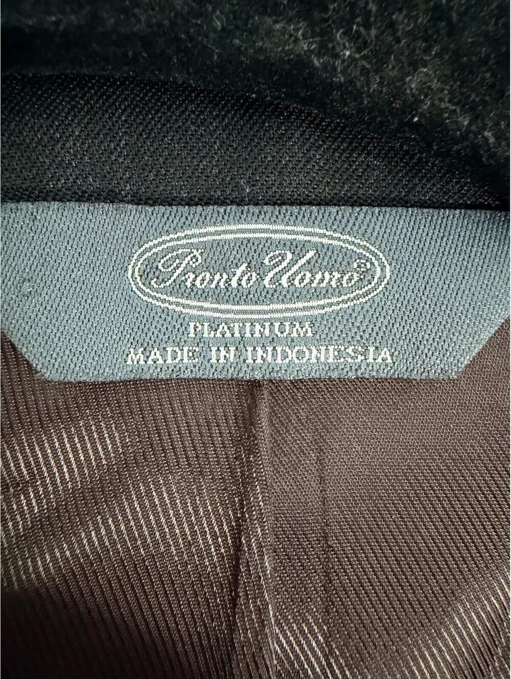 Front Row Platinum 100% Wool Black Two Button Blazer Sport Coat Men's 46R